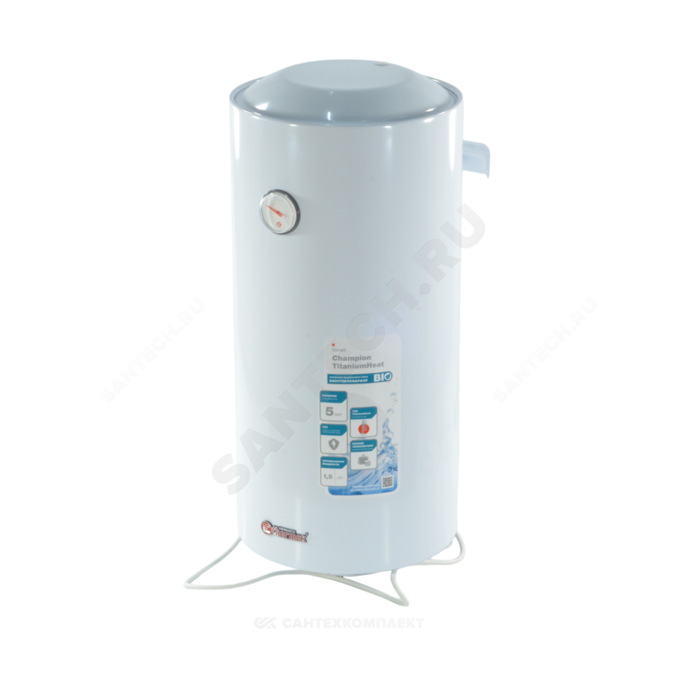 Водонагреватель электрический накопительный 60 л 1,5 кВт TitaniumHeat 60V Slim THERMEX ЭдЭБ01020