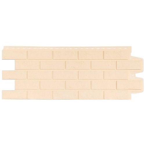 Панель фасадная Grand Line Design Состаренный кирпич бежевый 1109х418 мм