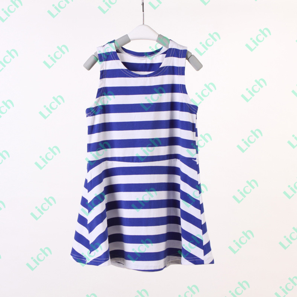 Сарафан детский трикотажный в полоску