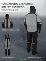 Костюм-поплавок мужской зимний "Rescuer V prosport"-45, hardguard, бирюза (зеленые молнии), ХСН