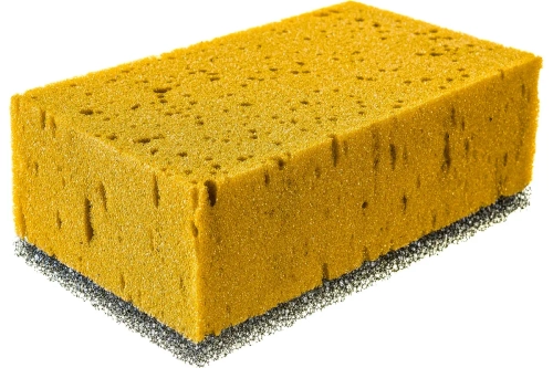 Губка крупнопористая комбинированная для удаления эпоксидной затирки 160х95х60 мм, Россия Сибртех, 86840