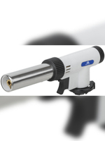 Горелка газовая на цанговый баллон, пласт.корпус, с пьезоподжигом, вращение 360°, регулир.формы пламени, сопло 22 мм 67660М MOS