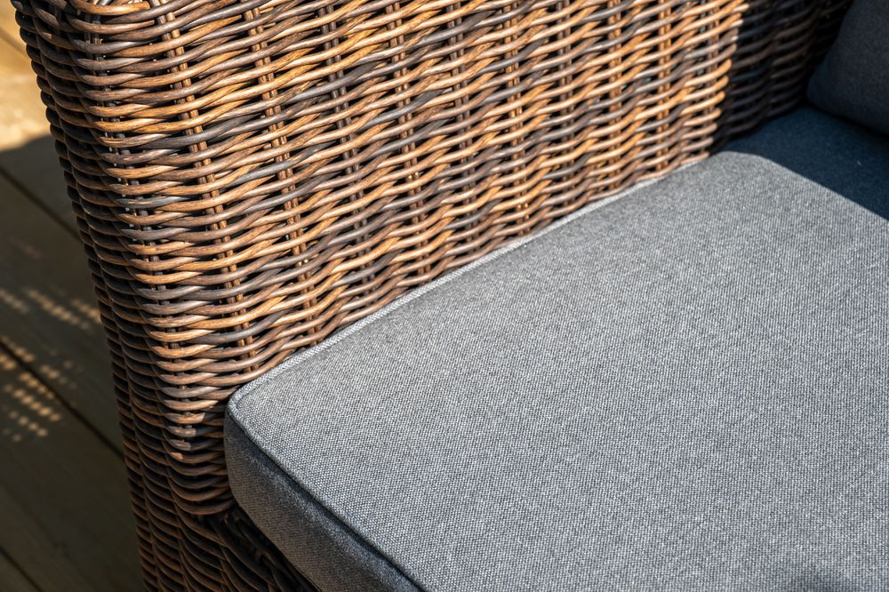 "Моккачино" обеденная группа из искусственного ротанга, цвет коричневый