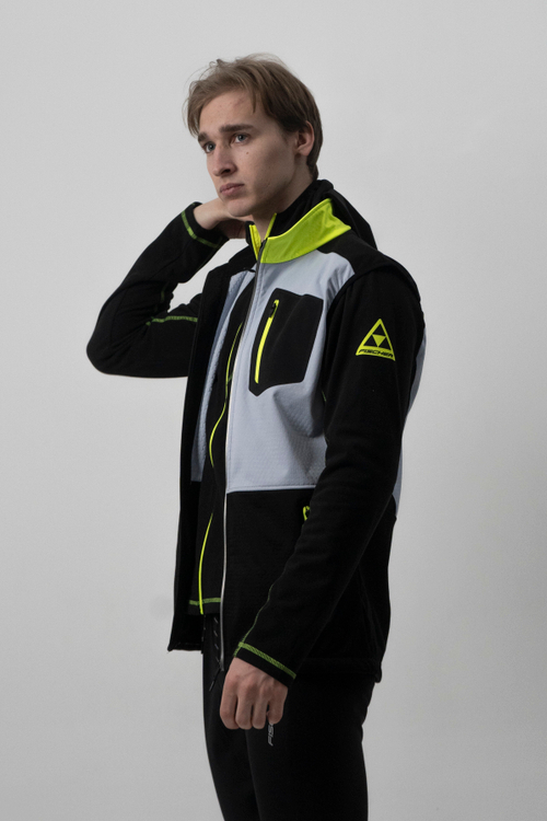 Мужской жилет FISCHER Softshell Warm, черно-серый GR8119-109