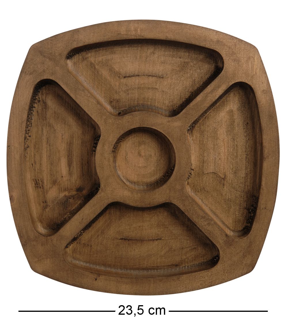 Народные промыслы КД-83 Менажница кедровая квадратная L-235