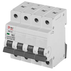 Автоматический выключатель ЭРА PRO VA63-4P25C4.5 ВА47-63 4P 25А кривая C 4,5кА