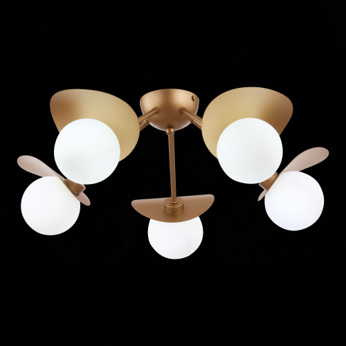 SLE220502-05 Светильник потолочный Золотистый/Белый G9 5*5W