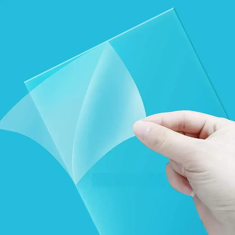 ПЭТ листовой прозрачный. Формат А3 (420х297 мм) Толщина 0,5 мм. 1 штука.