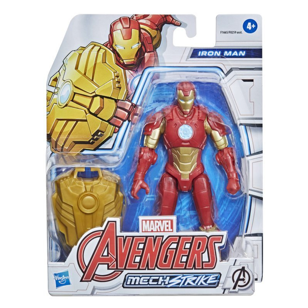Hasbro Marvel Avengers - фигурка 15 см, Железный человек, робот, удар F1665