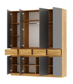 Шкаф 4-х ств. с ящиками Бостон