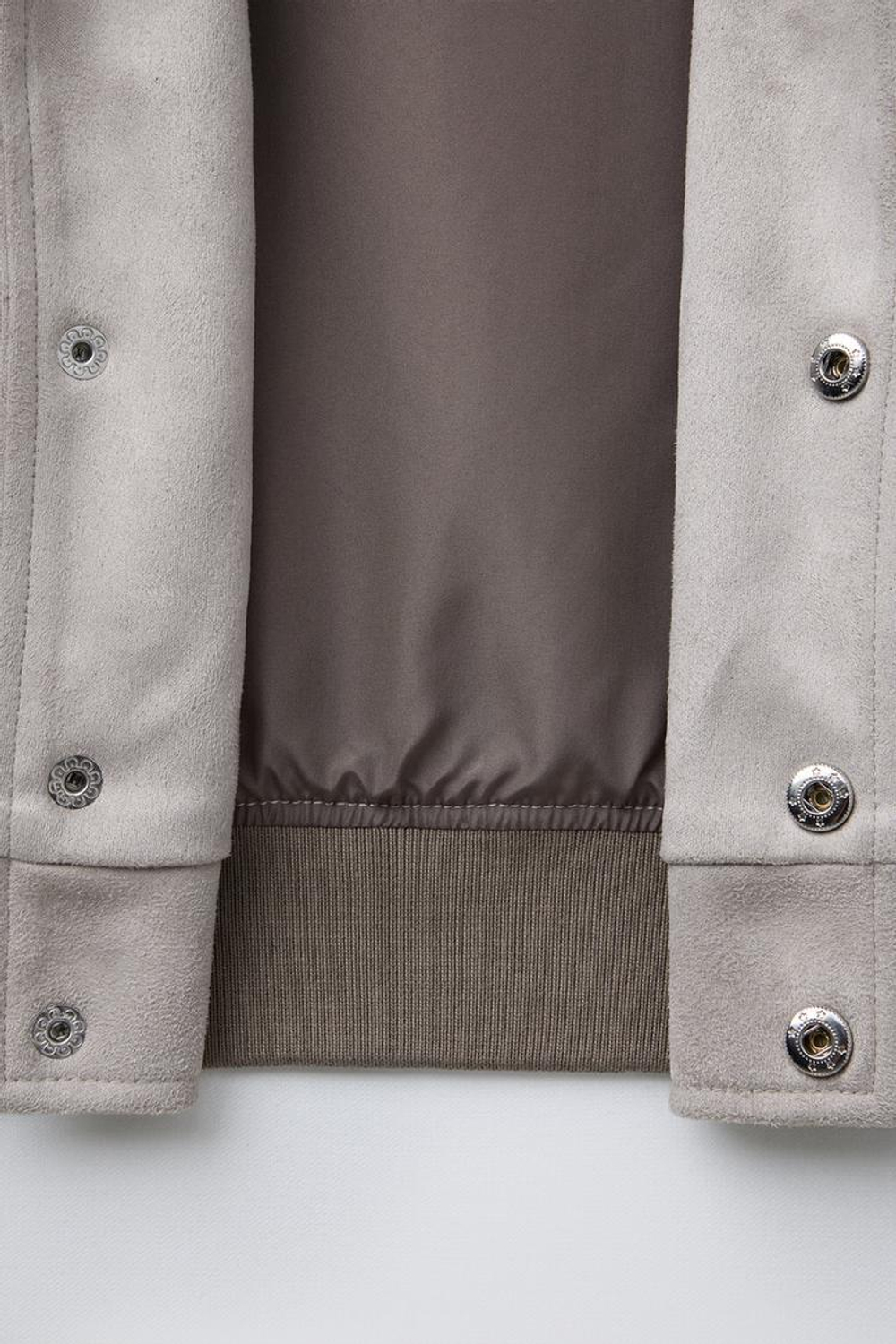 ZARA БОМБЕР ИЗ ИСКУССТВЕННОЙ ЗАМШИ, ПЕСОЧНЫЙ