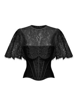 Топ корсетного типа из кружева
