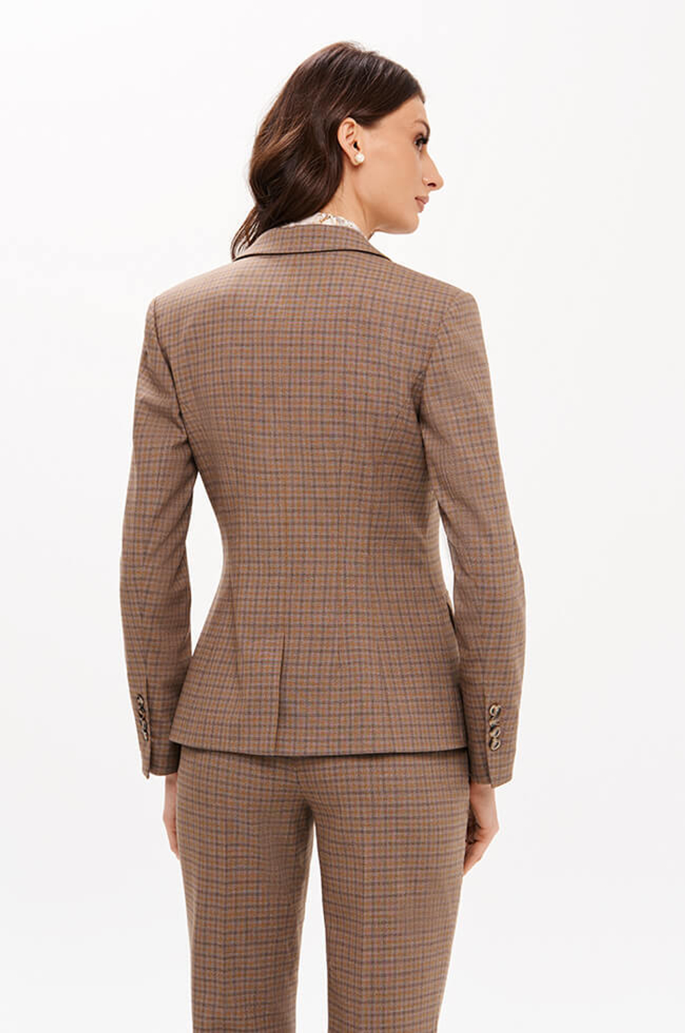 1942 Жакет женский (коричневый клетка)