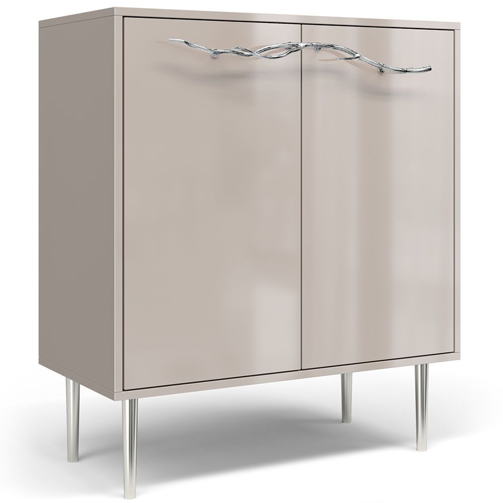 Комод Арт Колор Стайл Сильвер с 2 полками Серый агат