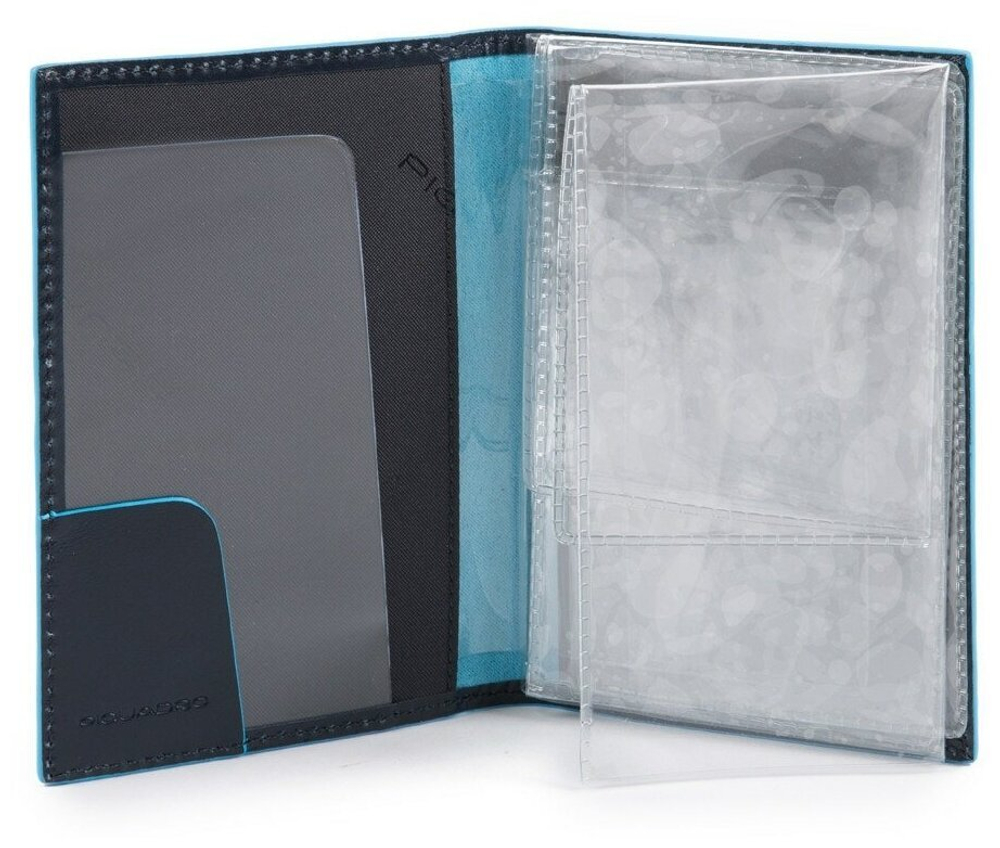 Обложка для автодокументов водительских прав Piquadro Blue Square  PP5256B2/BLU2