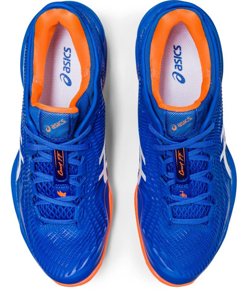 Мужские кроссовки теннисные Asics Court FF 3 Novak Clay - tuna blue/white -  купить по выгодной цене | Теннисный магазин tennis-store.ru