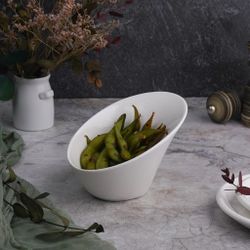 Салатник 175 мл 16,3*11 см h9,5/4,5 см скошенный белый фарфор NEW P.L. Proff Cuisine [6]