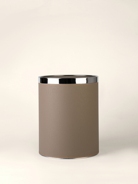 Ведро с крышкой коричневое