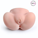 Реалистичный мастурбатор с двумя функциональными отверстиями (Цвет: телесный)