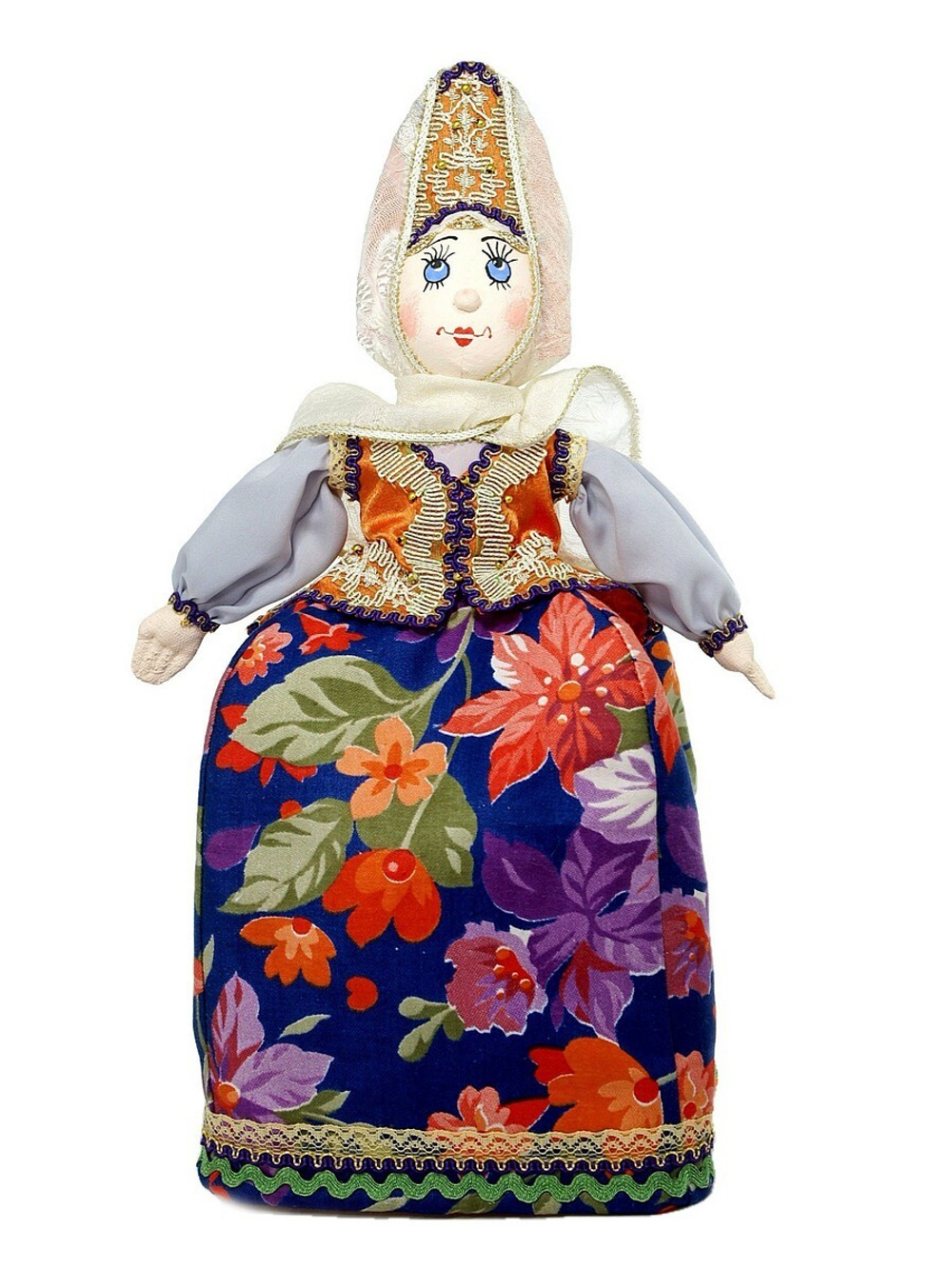 Кукла Баба на чайник текстильная