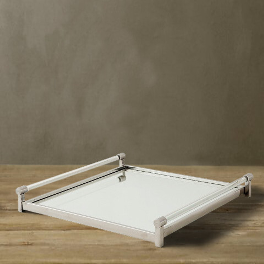 Поднос 50х50см Френч Стайл Roomers Tableware серебряный