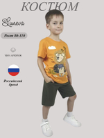 01-133-6 Комплект фуфайка+шорты для мальчика Luneva