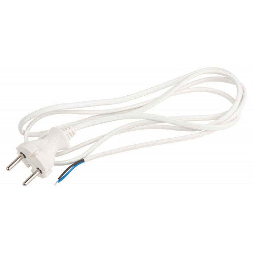 Шнур для бра ЭРА UX-ШВВП-2x0,75-1,8m-W 1,8м ШВВП 2x0,75мм2 белый | Без бренда