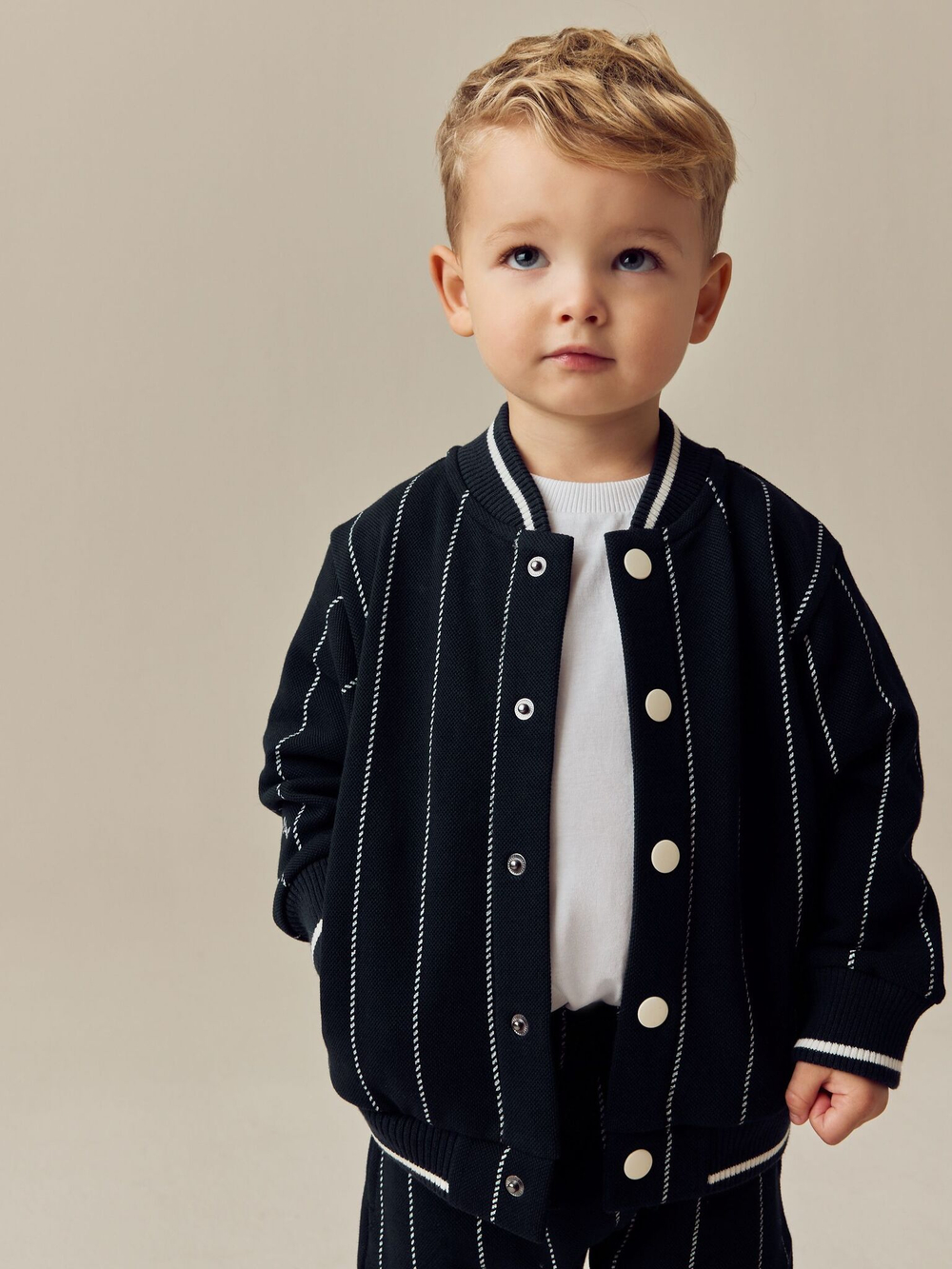 Бомбер и шорты в комплекте для мальчика Next E60-719, Темно-синий