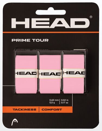 Теннисные намотки Head Prime Tour 3P - Розовый