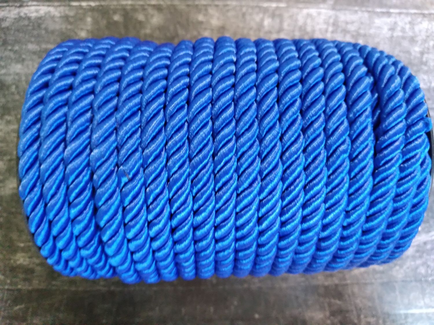 шнур витой 8мм цвет синий