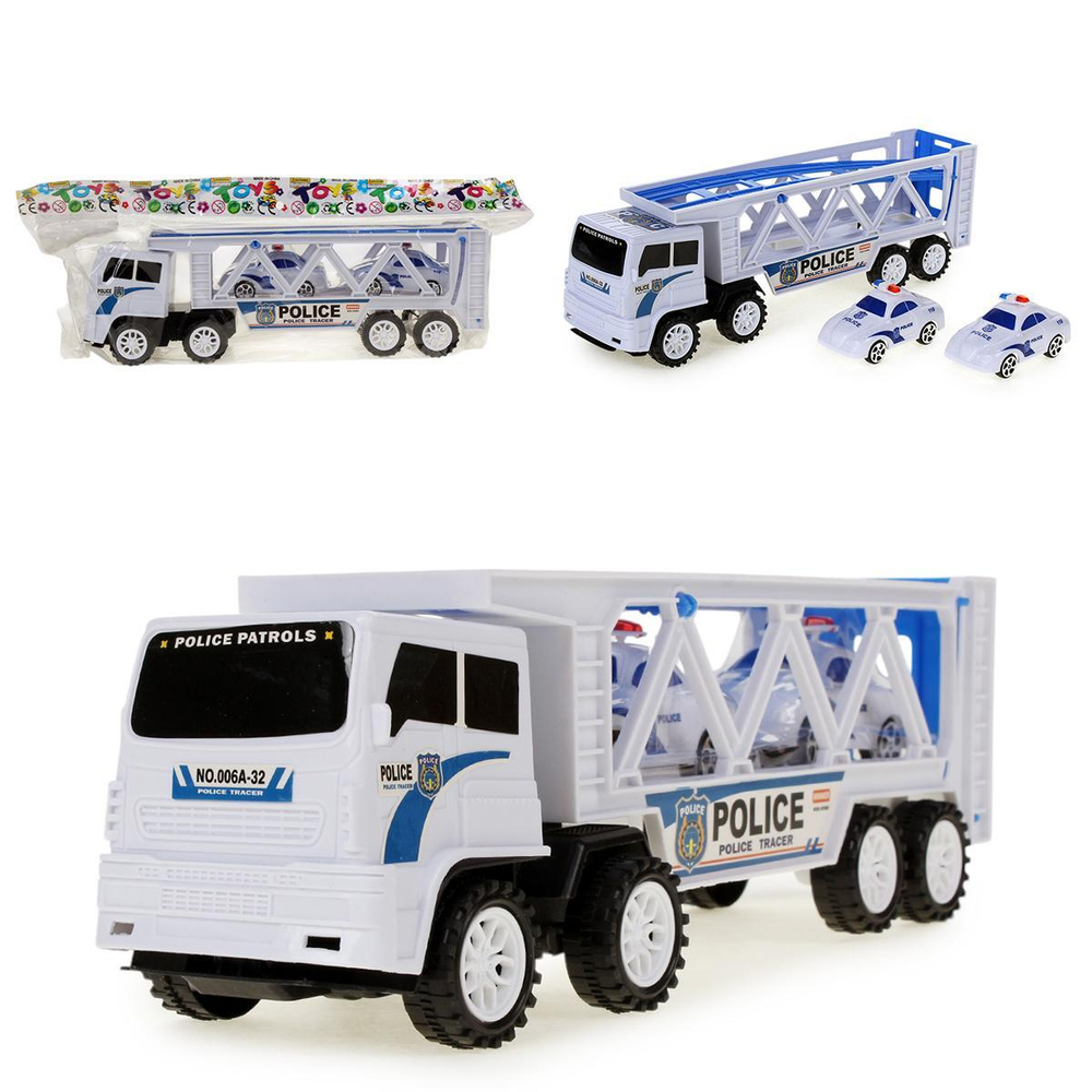 Автовоз ин. 30см +2 машины, пакет 188-1