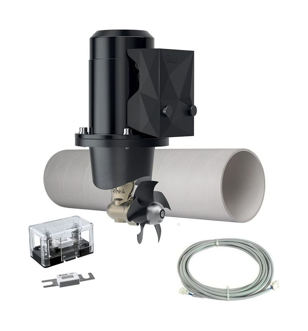 Подруливающее устройство Quick, D110mm, 25KGF, 12 В, (TCDEX12 - TNL 1000mm)