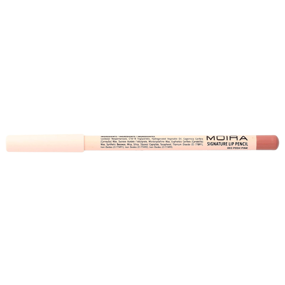 Moira Beauty, фирменный карандаш для губ, оттенок 003 Posh Pink, 1,1 г (0,04 унции)