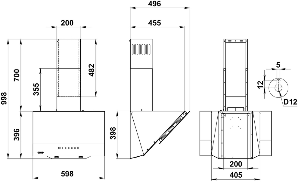 вытяжка D 521 W