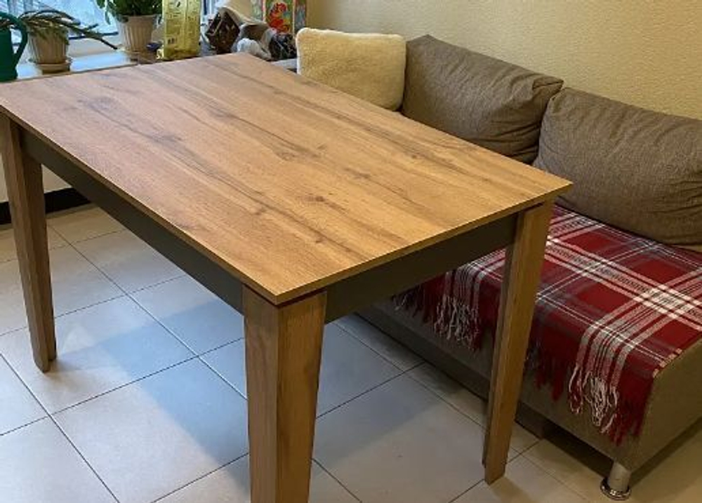 Стол кухонный обеденный раздвижной Сарбия/Серый, Аврора, 120х75х75,5 см АКВИЛОН