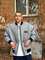 Бомбер ZRD Tag Серый