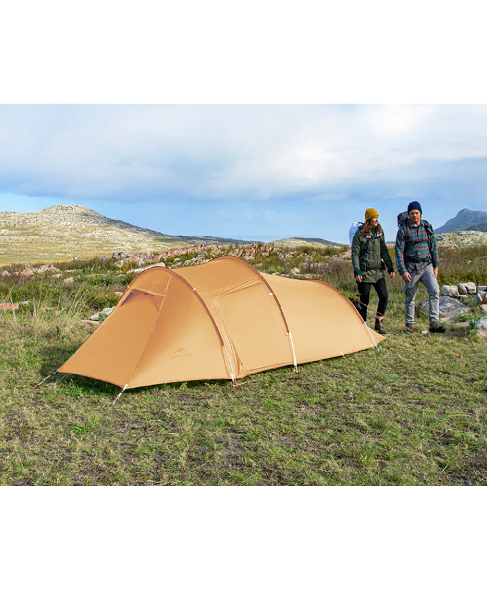 Палатка Naturehike Opalus 3-местная, алюминиевый каркас, оранжевый