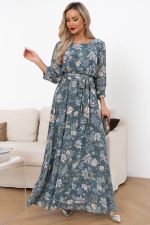 Платье Марго (серо-голубой) Р11-1245/2 Nikol