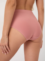 Бесшовные высокие трусики (Размер: XL) (Цвет: коричневый)