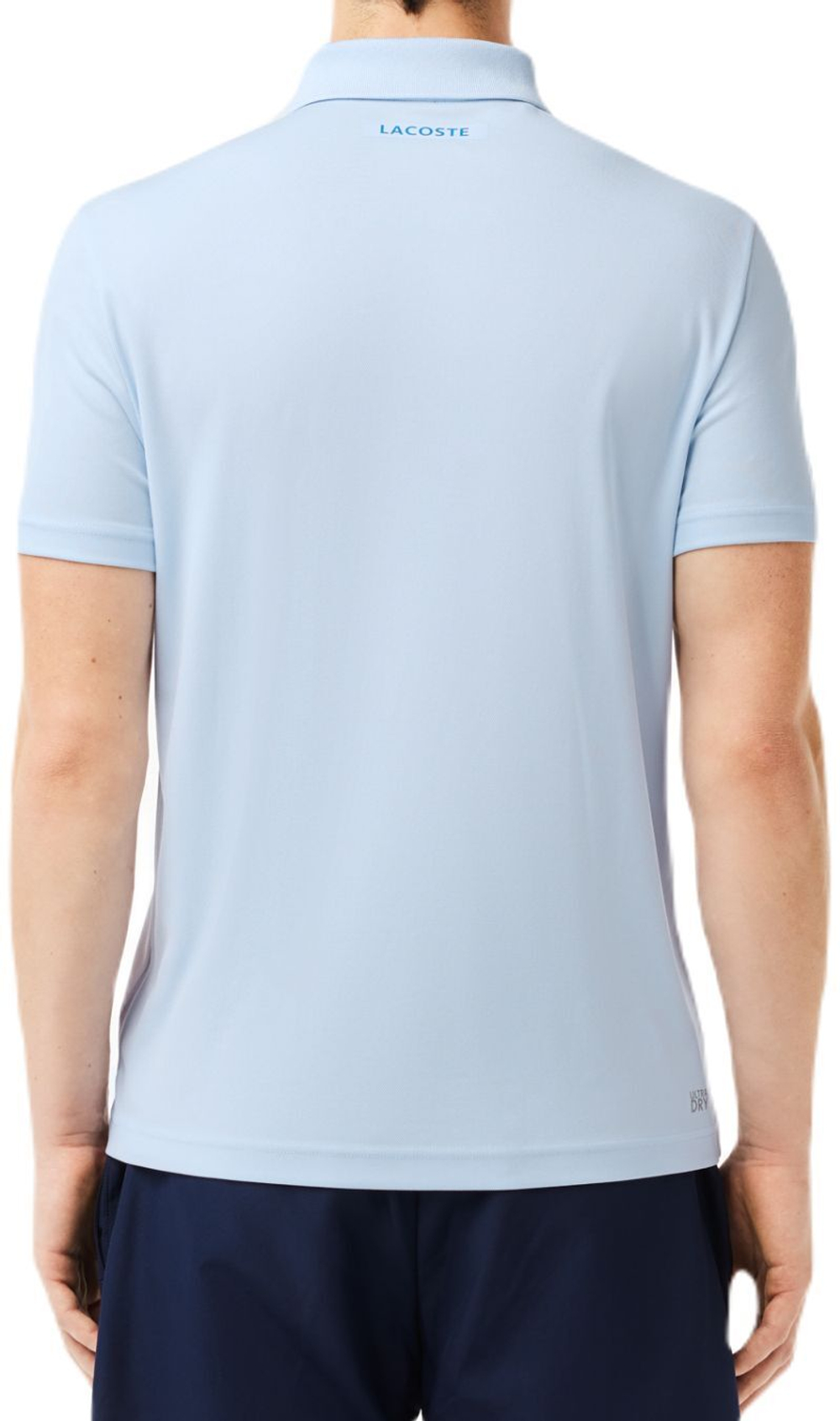 Мужское теннисное поло Lacoste Tennis x Novak Djokovic Ultra-Dry Polo - light blue