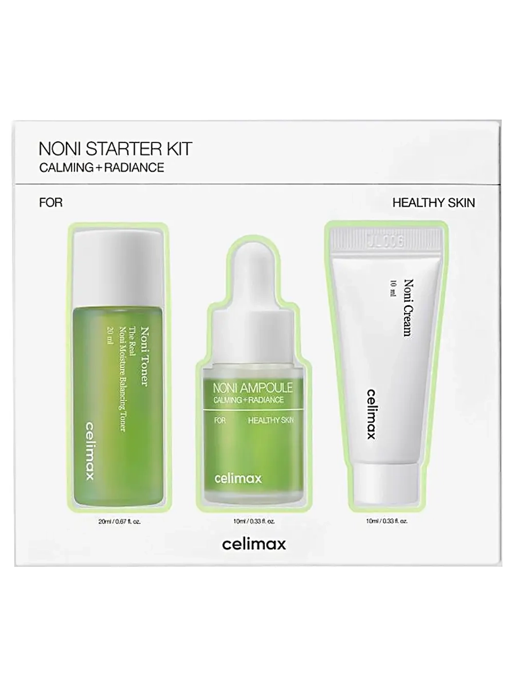 Celimax Дорожный набор: тонер + сыворотка + крем The Real Noni Starter Kit 20+10+10 мл