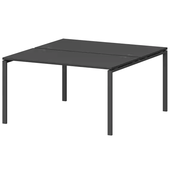 Бенч двойной на металлокаркасе СМС2-П-10К.149.Пр25  1000x1496x750 Смарт