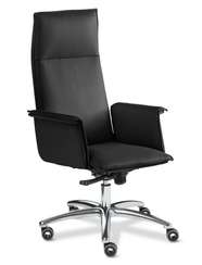 Кресло для руководителя Epsilon Luxe A черная кожа