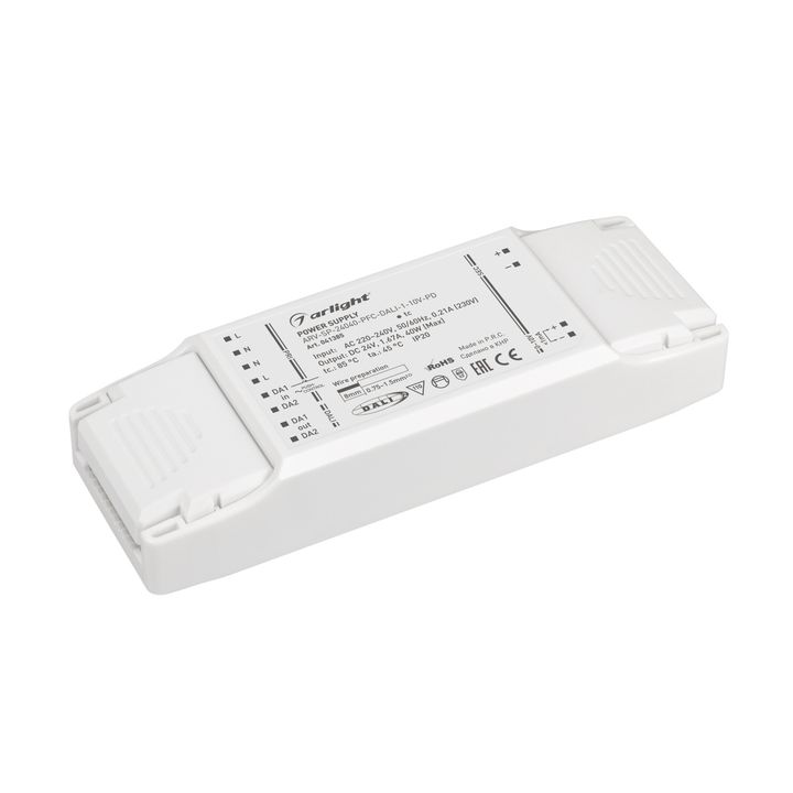 Блок питания ARV-SP-24040-PFC-DALI-1-10V-PD (24V, 1.67A, 40W) Arlight 041385