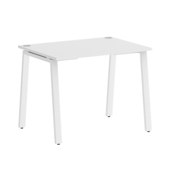 Home Office Стол письменный VR.SP-3-98.A Белый Бриллиант/Металл Белый 980*720*750