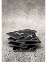 Номерки для ключей акрил 3х5 см