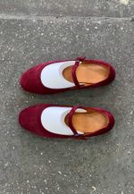 Mary Jane Round // Bordo // Suede