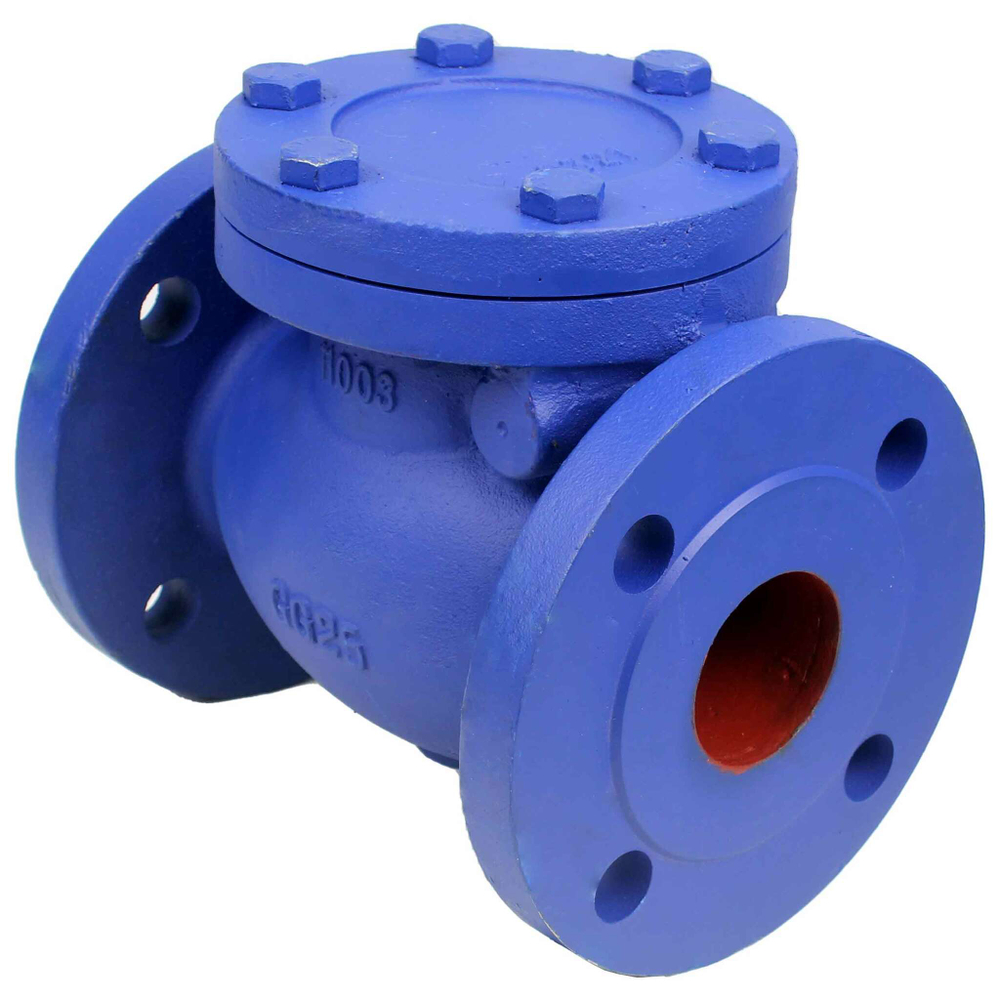 Swing check valve Elephant 302A, body material - cast iron GG25, closure element material - stainless steel AISI 420, seal - stainless steel