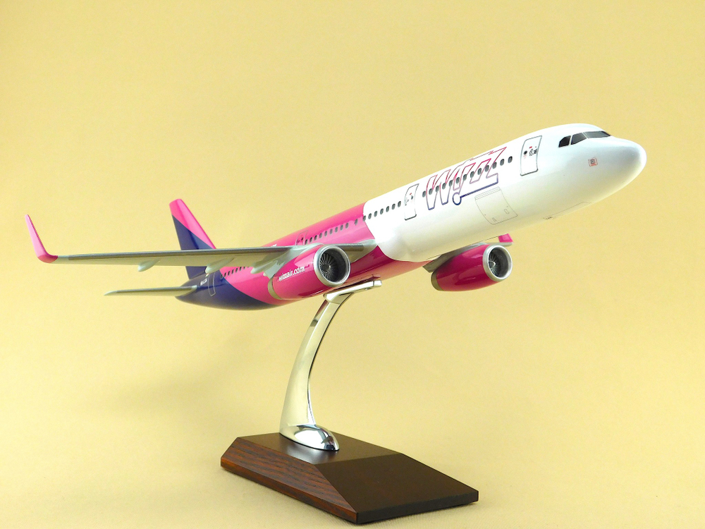 Модель самолета Airbus A321 (М1:100, Wizz Air)