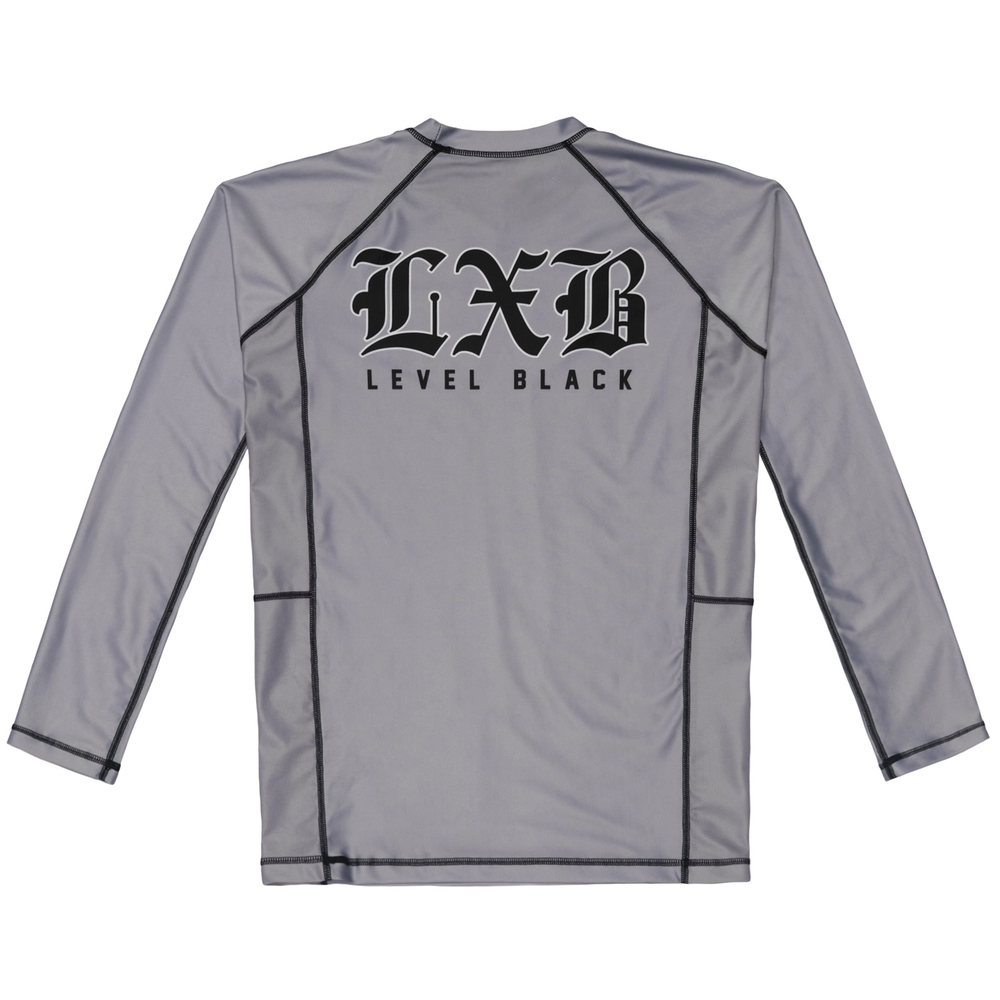 Рашгард Level x Black STEEL GRAY - Длинный рукав
